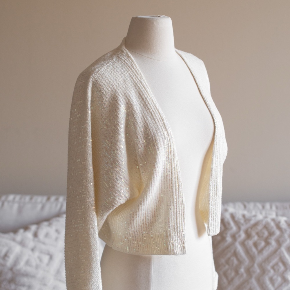 Anthropologie Sequin Artemia Cardigan Sweater